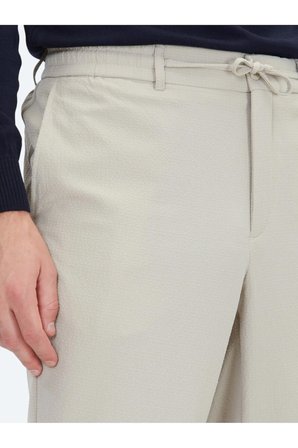 Bej Düz Dokuma Jogging Fit Casual Pantolon