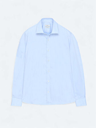 Mavi Regular Fit Dokuma Klasik Pamuk Karışımlı Gömlek