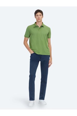 Yeşil Düz %100 Pamuk T-Shirt