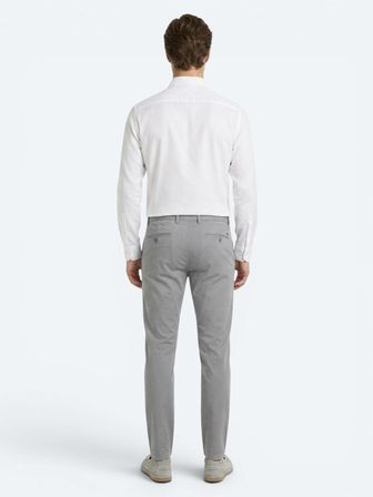 Gri Dokuma Jogging Fit Casual Pamuk Karışımlı Pantolon