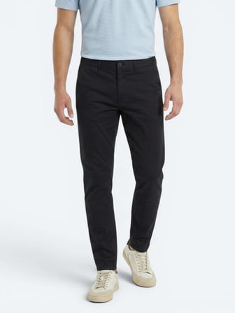 Lacivert Dokuma Jogging Fit Casual Pamuk Karışımlı Pantolon
