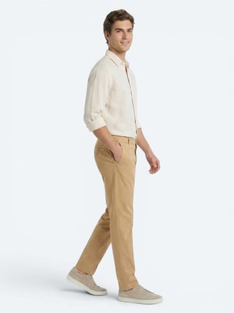 Sarı Kumaş Jogging Fit Casual Pantolon
