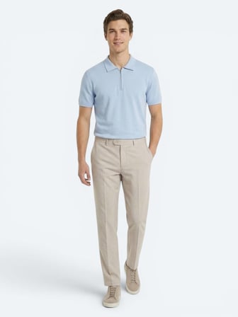 Taş Kumaş Relaxed Fit Casual Keten Karışımlı Pantolon