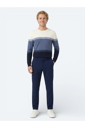 İndigo Dokuma Casual Pantolon