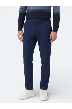 İndigo Dokuma Casual Pantolon