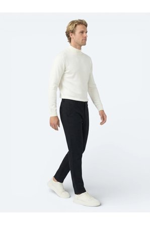 Lacivert Dokuma Jogging Fit Casual Pantolon