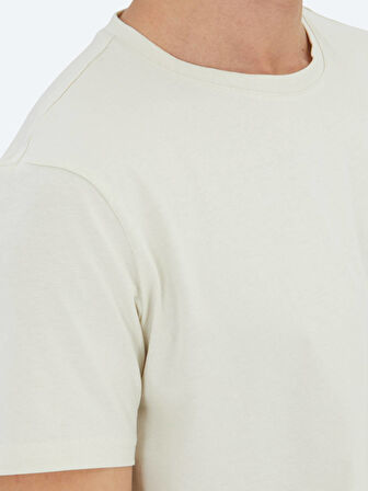 Taş Düz Bisiklet Yaka %100 Pamuk T-Shirt