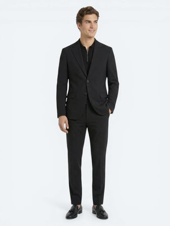 Siyah Modern Fit Takım Elbise