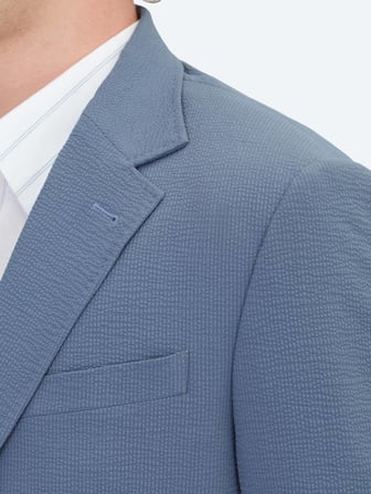 Mavi Çizgili Modern Fit Takım Elbise
