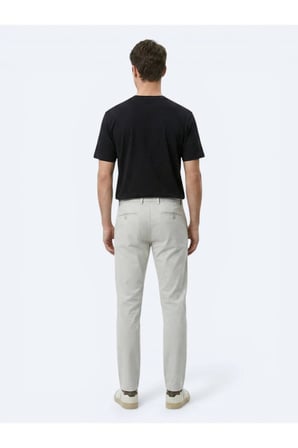 Siyah Düz Pamuk Karışımlı T-Shirt
