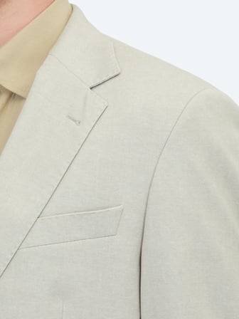 Yağ Yeşili Düz Modern Fit Pamuk Karışımlı Örme Ceket