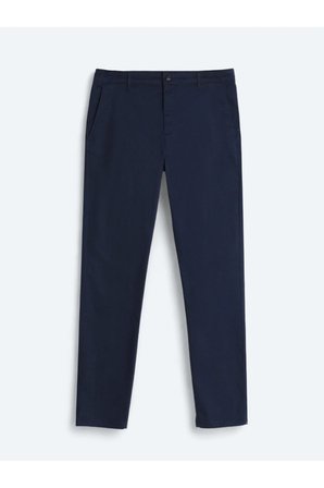 Lacivert Düz Dokuma Regular Fit Casual Pamuk Karışımlı Pantolon