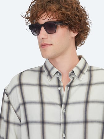 Bej Oversize Fit Dokuma Casual Gömlek