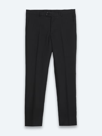 Siyah Çizgili Modern Fit Takım Elbise