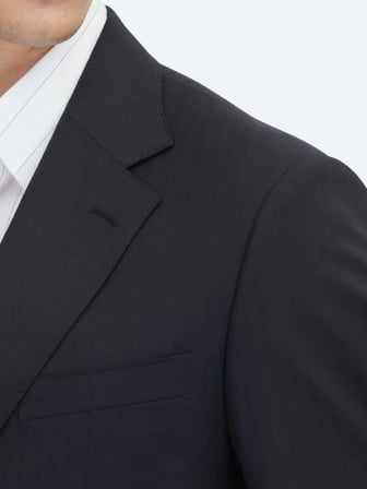 Siyah Modern Fit %100 Yün Takım Elbise