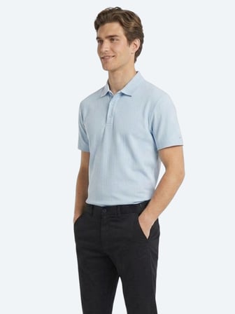 Mavi Çizgili %100 Pamuk T-Shirt
