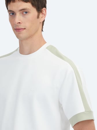 Ekru Düz T-Shirt