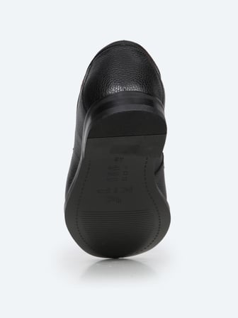 Siyah Deri Klasik Loafer