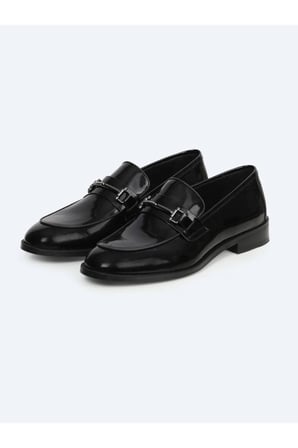 Siyah Rugan Klasik Smokin Ayakkabı