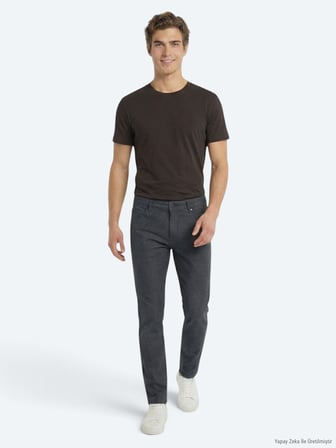 Çok Renkli 5'li Düz %100 Pamuk T-Shirt