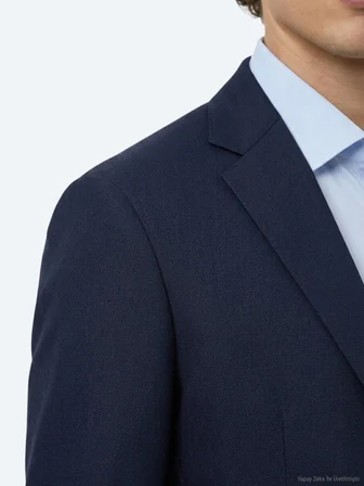 Lacivert Mikro Regular Fit  Yün Takım Elbise