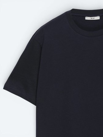 Lacivert Düz %100 Pamuk T-Shirt