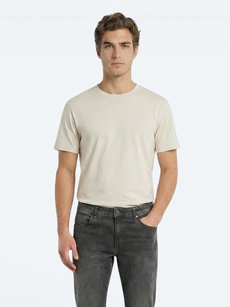 Taş Düz %100 Pamuk T-Shirt