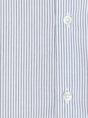 Lacivert Çizgili Regular Fit Uzun Dokuma Casual Pamuk Karışımlı Gömlek