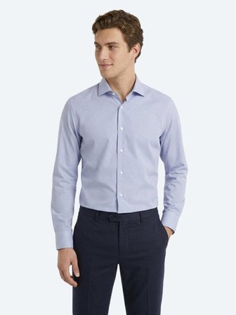 Mavi Mikro Regular Fit Uzun Dokuma Casual %100 Pamuk Gömlek