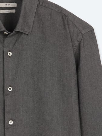 Kahverengi Düz Regular Fit Uzun Dokuma Casual Pamuk Karışımlı Gömlek