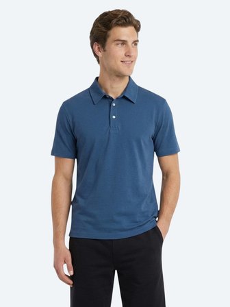 Lacivert Düz Pamuk Karışımlı T-Shirt