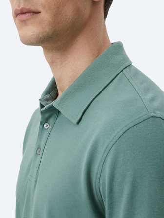 Koyu Haki Düz Pamuk Karışımlı T-Shirt