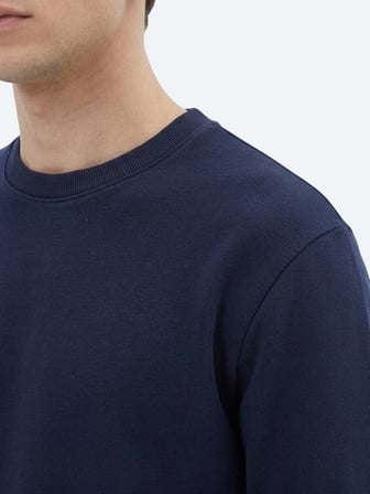 Lacivert Düz Sweatshırt