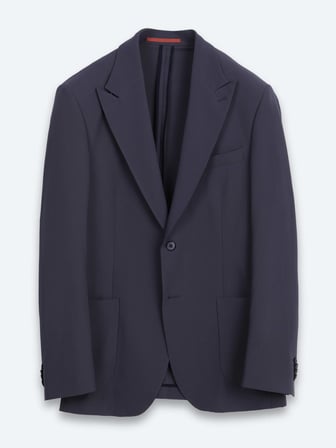 Koyu Gri Düz Modern Fit Örme Takım Elbise