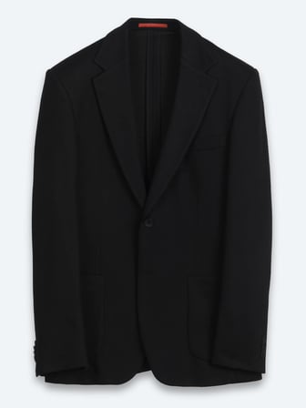 Siyah Çizgili Modern Fit Pamuk Karışımlı Örme Takım Elbise