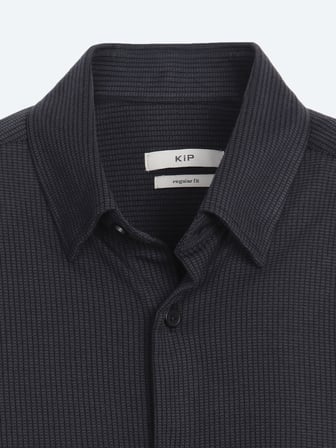 Antrasit Regular Fit Uzun Dokuma Casual %100 Pamuk Gömlek