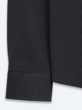 Antrasit Regular Fit Uzun Dokuma Casual %100 Pamuk Gömlek