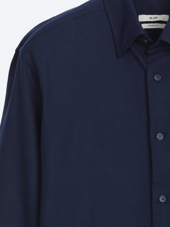 Lacivert Düz Regular Fit Uzun Dokuma Casual %100 Pamuk Gömlek