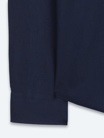 Lacivert Düz Regular Fit Uzun Dokuma Casual %100 Pamuk Gömlek