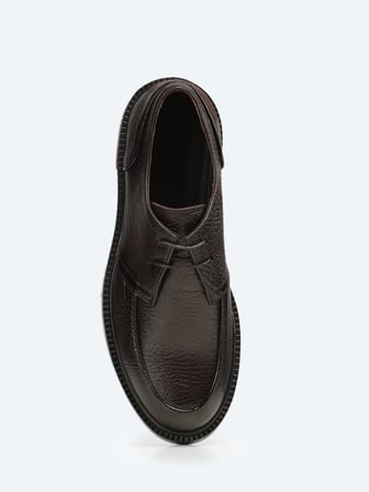 Kahverengi Deri Smart Casual Ayakkabı