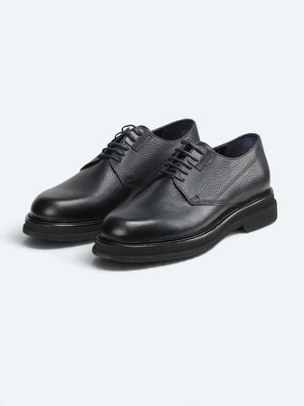 Lacivert Deri Smart Casual Ayakkabı