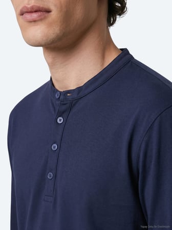Lacivert Düz T-Shirt