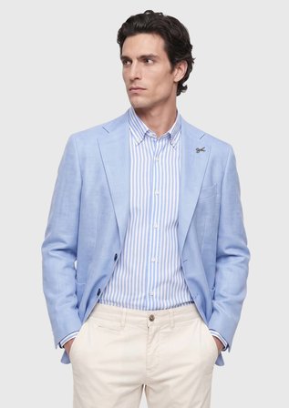 Mavi Mikro Comfort Fit %100 Yün Ceket