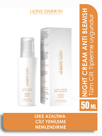 LionsDarwin Leke Karşıtı Gece Kremi / Night Cream Anti Blemısh