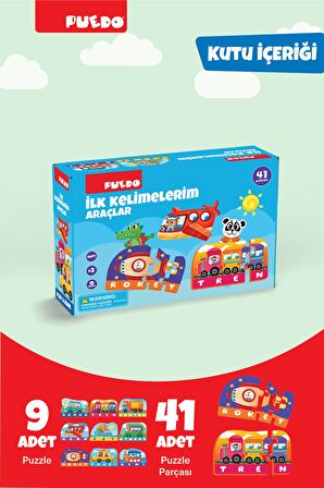 Puedo İlk Kelimelerim Puzzle - Araçlar