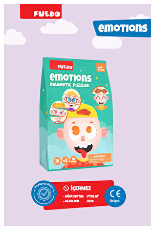 Puedo Manyetik Puzzle - Emotions (Duygular)