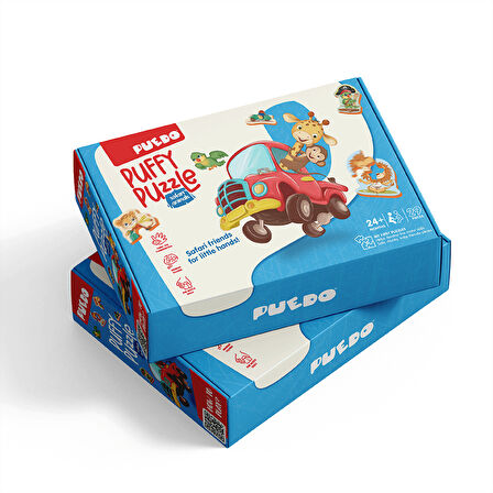 Puedo Puffy Puzzle Safari Animals