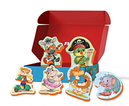 Puedo Puffy Puzzle Safari Animals