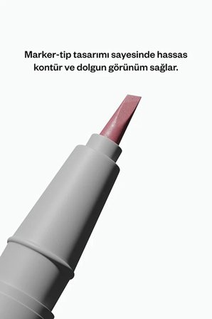 Kalıcı Dudak Kalemi | Uzun Süre Dayanıklı | Transfer Yapmaz | Doğal ve Hafif | Kolay Keskin Uygulama