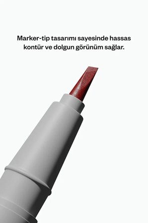 Kalıcı Dudak Kalemi | Uzun Süre Dayanıklı | Transfer Yapmaz | Doğal ve Hafif | Kolay Keskin Uygulama